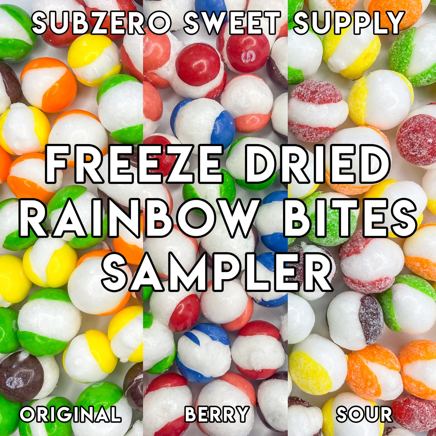 Freeze Dried Sour Rainbow Bites